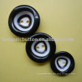 fashion black and white resin button 2 holes for garment